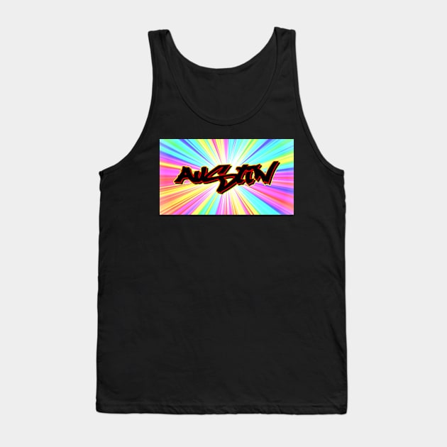 AUSTIN urban Street Graffiti Style Name Design Tank Top by Mash75Art